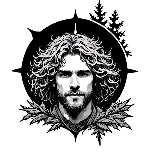 shake the frost by Tyler Childers fine line and very simple tattoo design idea