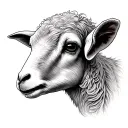 Lamb tattoo design idea