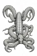 tarantula and king cobra snake tattoo design idea