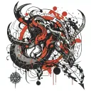 Capricorn zodiac sign tattoo design idea