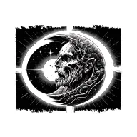 Atlas with Crescent Moon Glow tattoo design idea