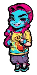 90s Cartoon tattoo design idea