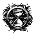 Infini, heather, 28.10.2009,watch,hourglass tattoo design idea