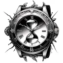 Infini, heather, 28.10.2009,watch,hourglass tattoo design idea