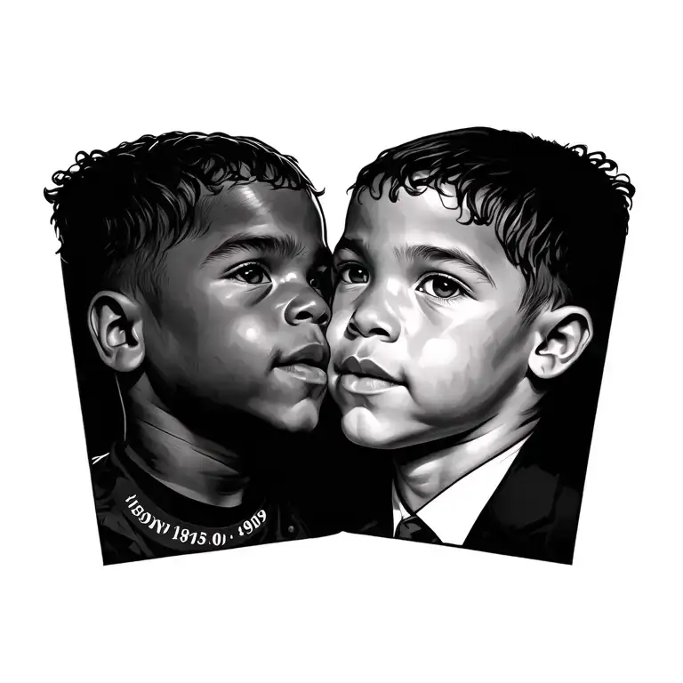 first born son Jackson 1986 1990 2015 tattoo design idea