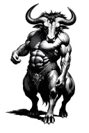 Minotaur tattoo design idea