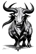 Minotaur tattoo design idea
