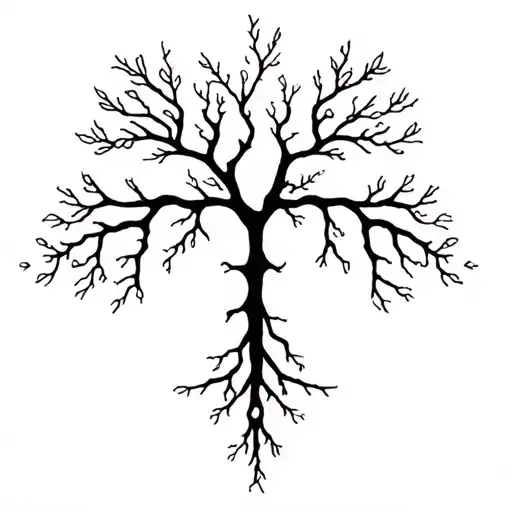 Smooth, branching lines like soft energy veins or delicate roots. Organic and calm, no shading, natural anatomical flow. tattoo design idea