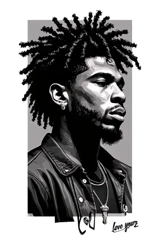 love yourz j cole tattoo design idea