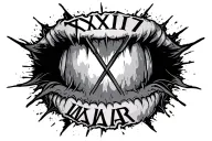 12 31 2020 in roman numerals with "tylar" spelled in cursive going through it tattoo design idea