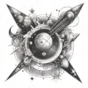 Astrophysics tattoo design idea