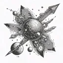 Astrophysics tattoo design idea
