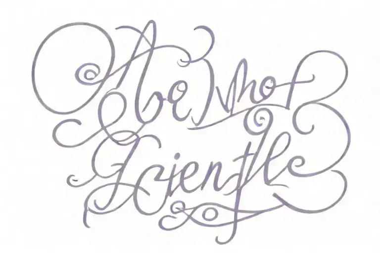 Do not go gentle cursive purple tattoo design idea