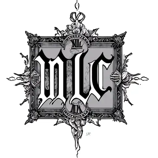 "MLC" 2003 Roman Numerals tattoo design idea