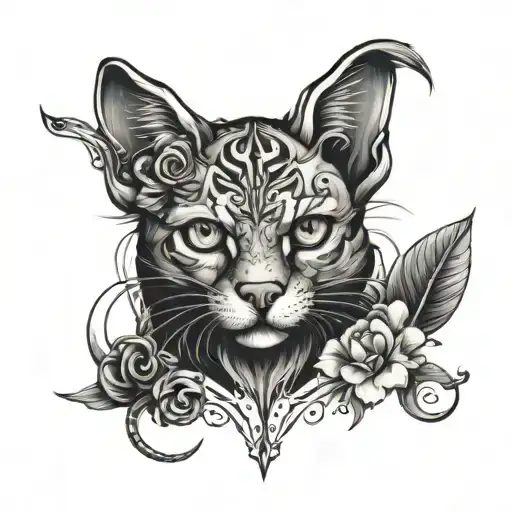animal  past and present   tattoo design idea