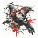 pigeon tattoo design idea