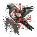 pigeon tattoo design idea