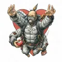 skydive CPR heart tattoo design idea