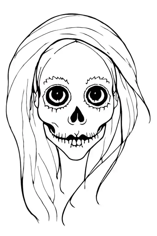 Tim Burton's Corpse Bride Day of the Dead tattoo design idea