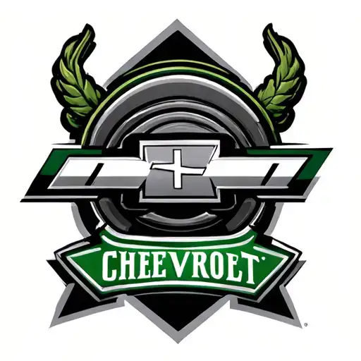 john deer and chevy logos incorporated tattoo design idea