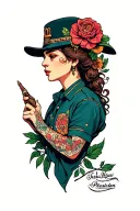 hometown tattoo design idea