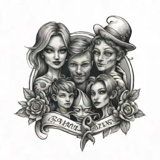 Family Before Everything tattoo design idea