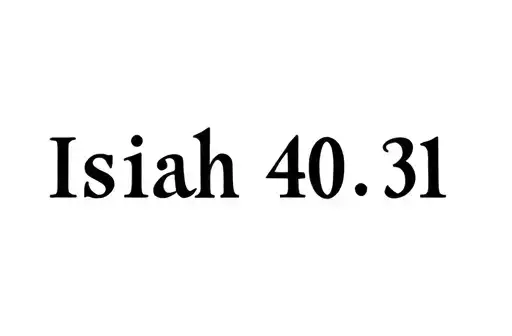 "Isaiah 40:31 " tattoo design idea