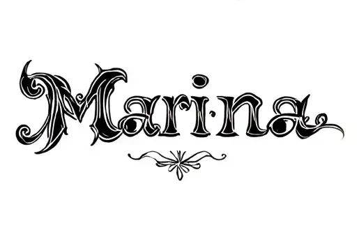 "Marina" tattoo design idea