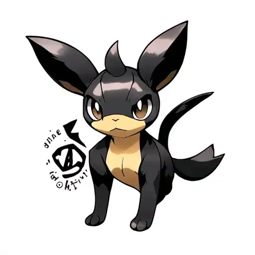pokemon Umbreon shiny tattoo design idea