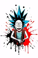 Tattoo in the Universe of Rick and Morty tattoo design idea