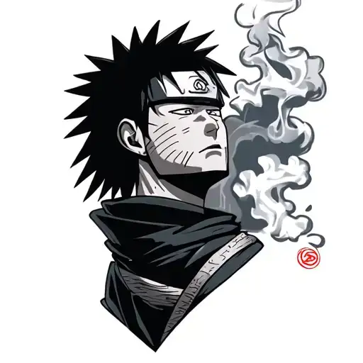 naruto shikamaru smoking tattoo design idea