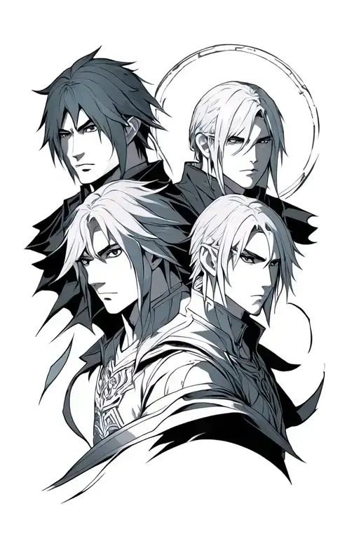 Fullmetal Alchemist Brotherhood young Elric brothers  tattoo design idea