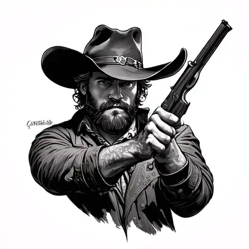 arthur morgan tattoo design idea