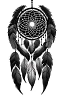 dream catcher made tattoo design idea