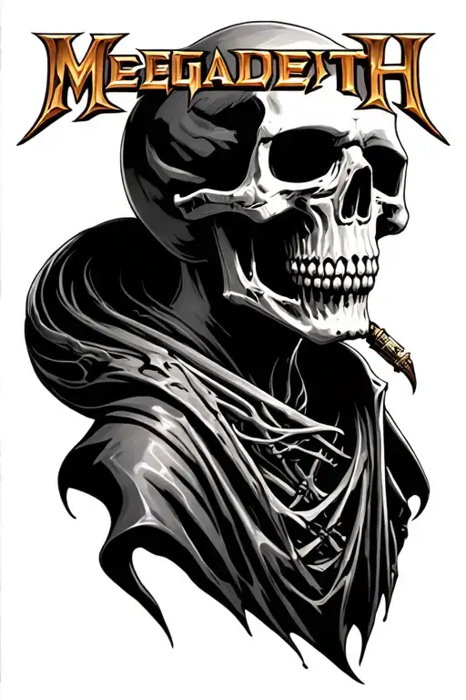 megadeth vic rattlehead tattoo design idea
