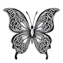 Celtic Butterfly tattoo design idea