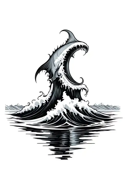 fuck tsunamis tattoo design idea