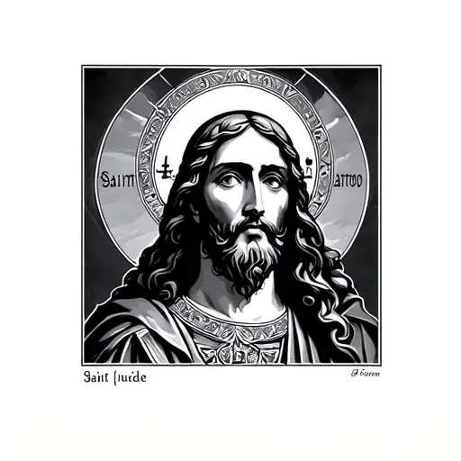 Saint Jude tattoo design idea