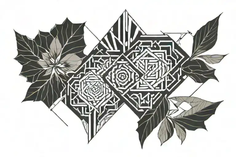 bound by nothing lasts forever tattoo design idea