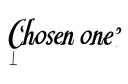 "Chosen one" tattoo design idea