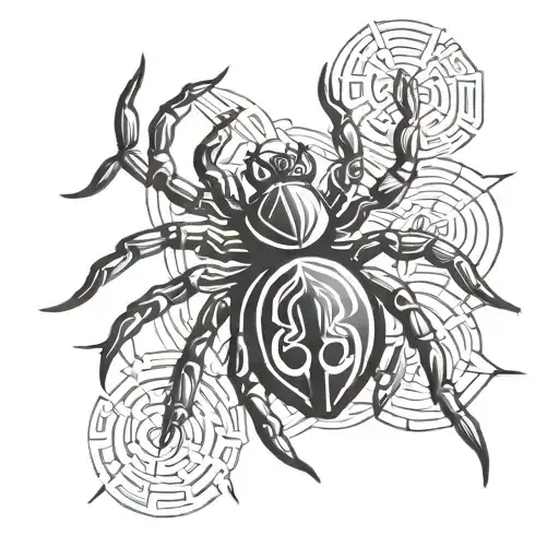 navajo spider clan symbol tattoo design idea