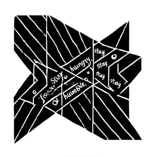 stay hungry. stay focused. stay humble tattoo design idea