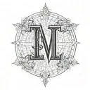 Incorporate a Roman numeral representing Romans 5:3-5 in a creative design tattoo design idea