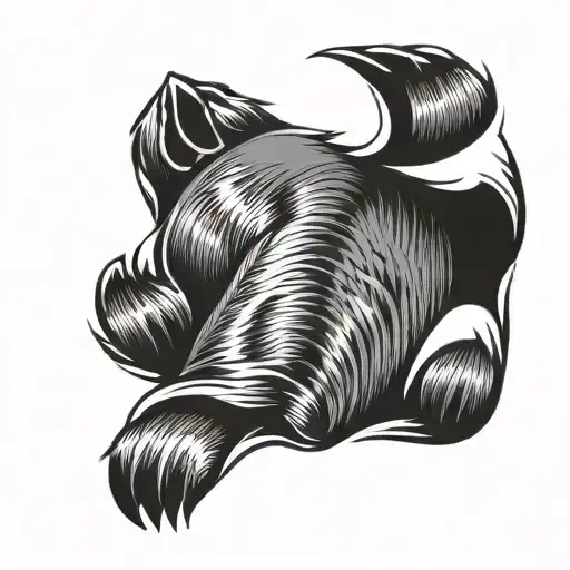 Bear Paw tattoo design idea