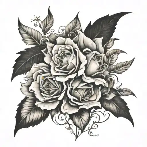 Michael Melissa integrated together  tattoo design idea