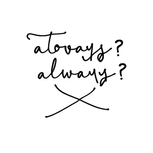 together? always tattoo design idea