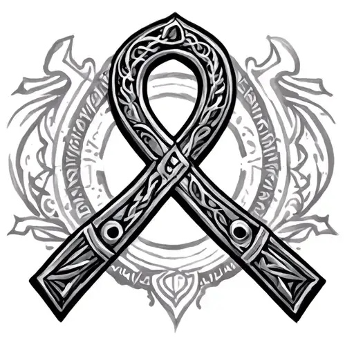 CROIX ANKH tattoo design idea