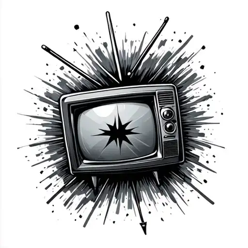 Tv Static tattoo design idea