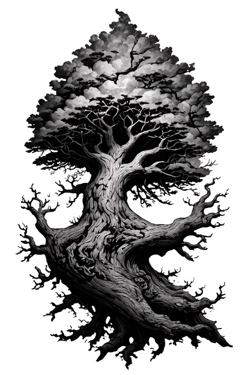 burning bush from the book of exodus  tattoo design idea