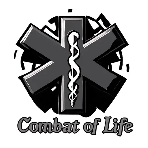 Combat Medic star of life tattoo design idea